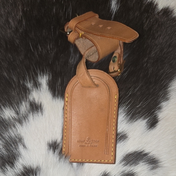 Louis Vuitton Leather Poignette & Tag Travel Set
